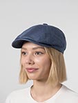 Кепка STETSON арт. 6643501 6-PANEL CAP LINEN (синий / голубой)